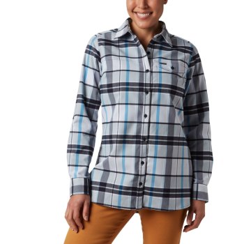 Columbia Silver Ridge 2.0 Flannel Tunic, Camisa Azules Para Mujer | 082541-BEH